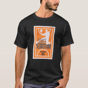 St Sebastian Basketball Dunk Patron Saint of Sport T-Shirt