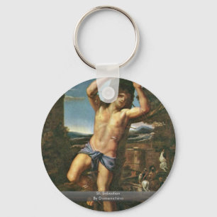 St. Sebastian By Domenichino Key Ring