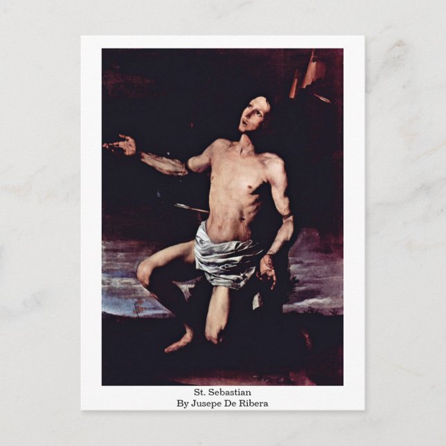 St. Sebastian By Jusepe De Ribera Postcard (Front)