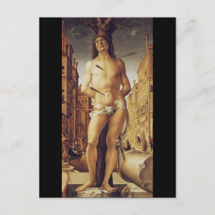 St Sebastian by Liberale Da Verona Postcard