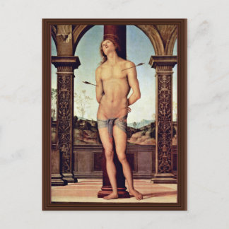 St. Sebastian By Perugino Pietro (Best Quality) Postcard
