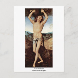 St. Sebastian By Pietro Perugino Postcard