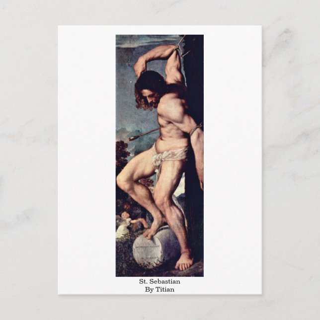 St. Sebastian By Titian Postcard (Front)