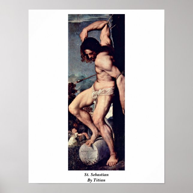 St. Sebastian By Titian Poster (Front)