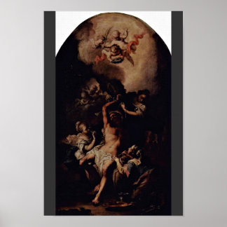 St. Sebastian By Unterberger Michelangelo Poster