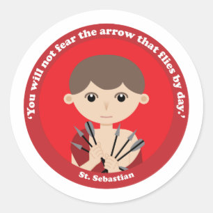 St. Sebastian Classic Round Sticker