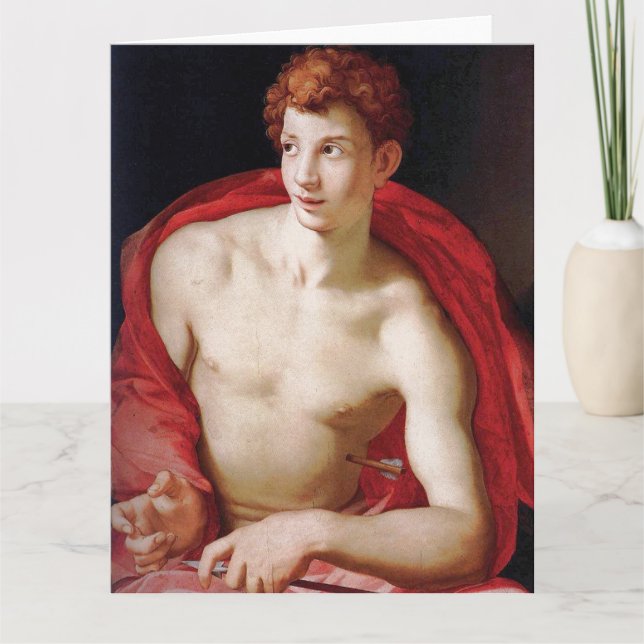 St Sebastian Fine Art Greetings Card (Front)