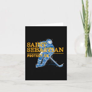 St Sebastian Hockey Patron Saint Of Sports Athlete Card