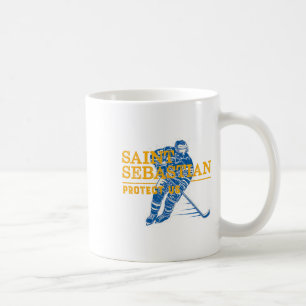St Sebastian Hockey Patron Saint Of Sports Athlete Coffee Mug