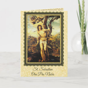St. Sebastian Patron Saint of Athletes Card
