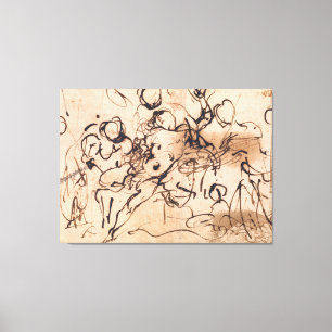 St. Sebastian plejes af kvinderne eller Adonis’ dø Canvas Print