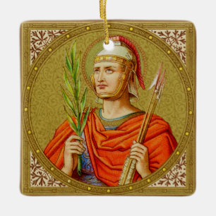 St. Sebastian (SNV 24) Square Ceramic Ornament