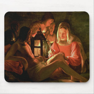 St. Sebastian tended by the Holy Woman (oil on can Mouse Mat