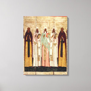 St. Sergius of Radonesh with the Saints of Canvas Print