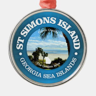 St Simons (C) Metal Tree Decoration