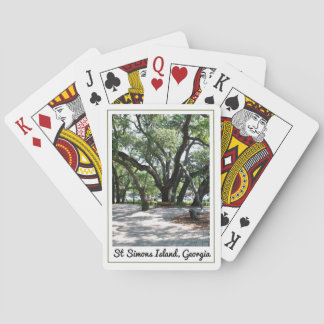 St Simons GA Wandering Oak Tree Playing Cards