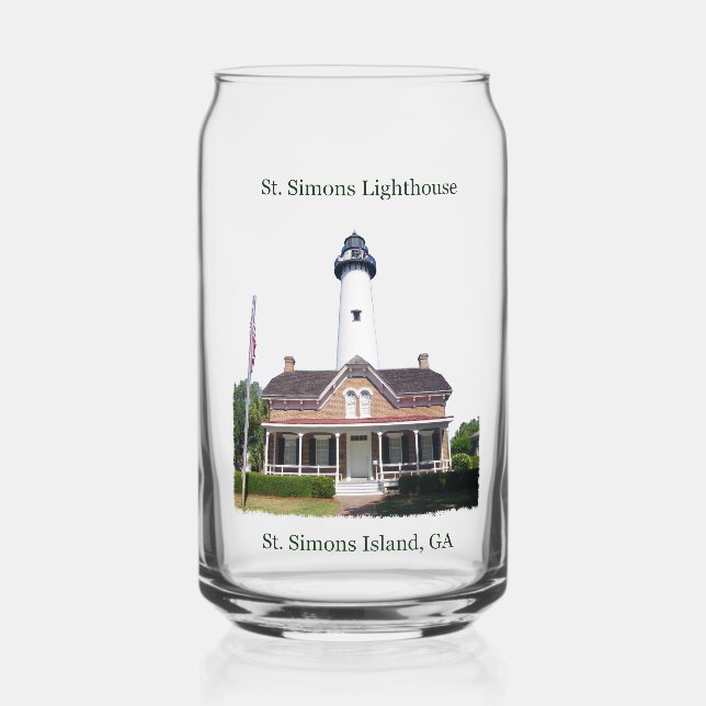 St. Simons Lighthouse can glass (Front)