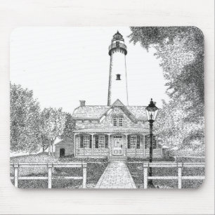St. Simons Lighthouse Mouse Mat