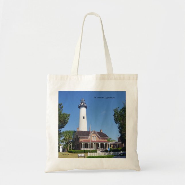 St. Simons Lighthouse tote bag (Front)