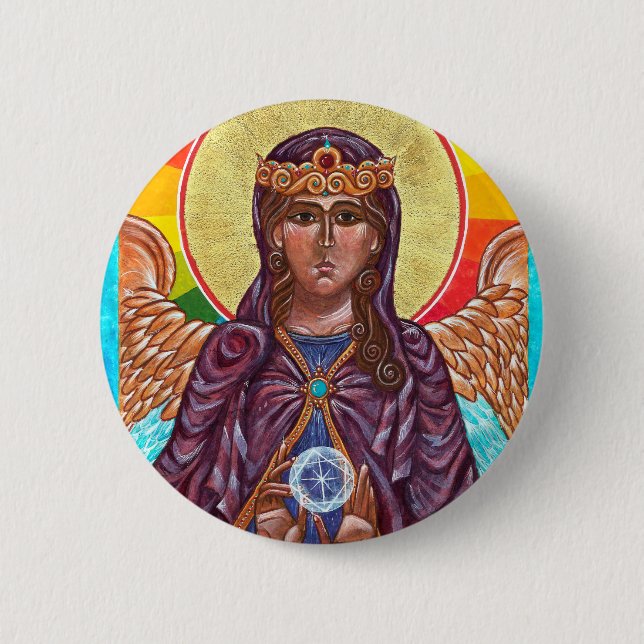 St. Sophia Holy Wisdom button (Front)