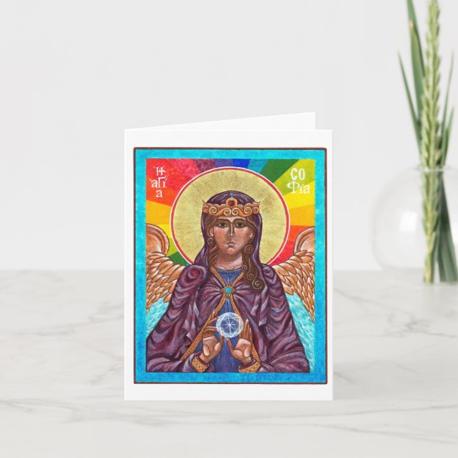 St. Sophia Holy Wisdom Card (Front)