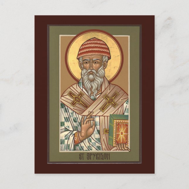 St. Spyridon Prayer Card (Front)