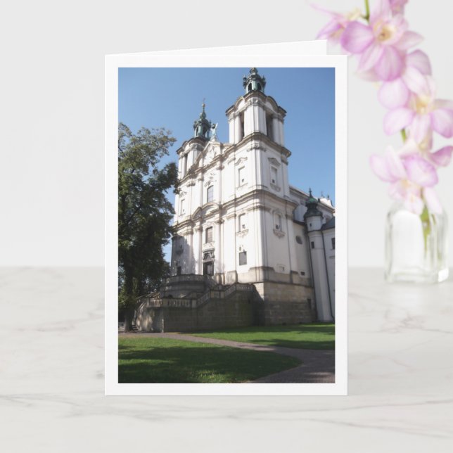 St. Stanislaus Church at Skałka, Kraków, Poland Card (Orchid)