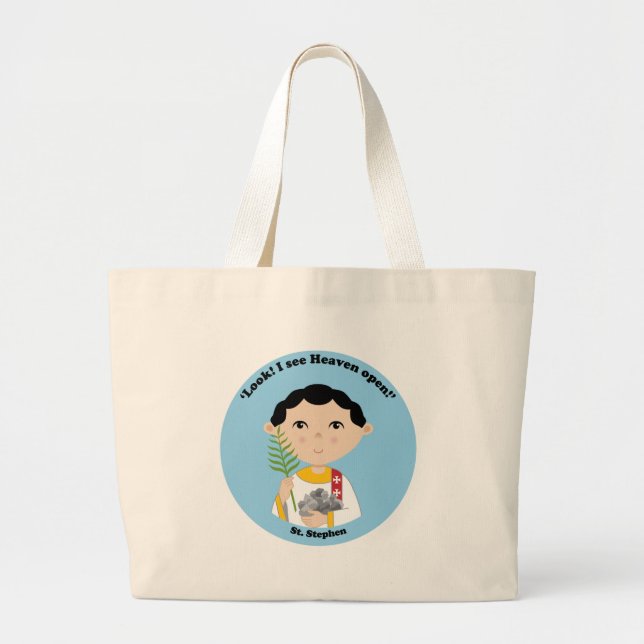 St. Stephen Large Tote Bag (Front)