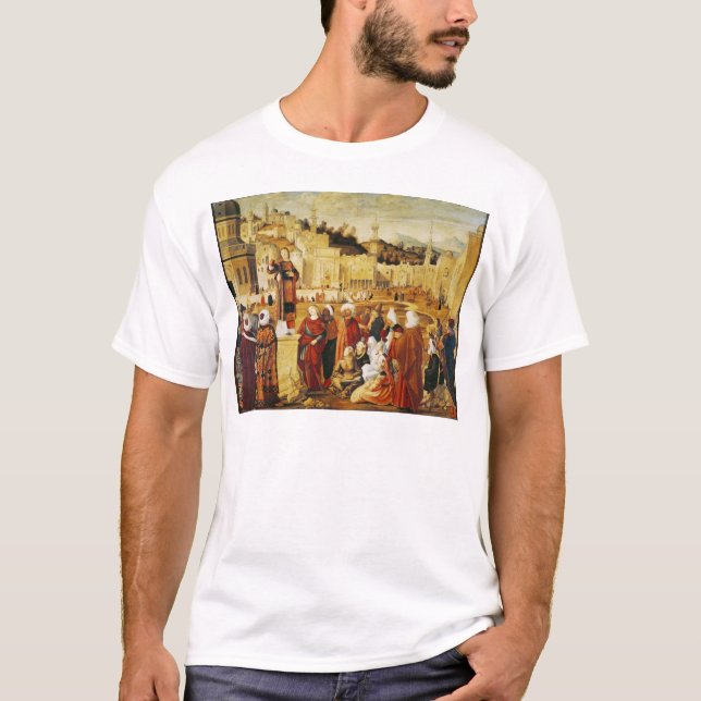St. Stephen Preaching T-Shirt (Front)