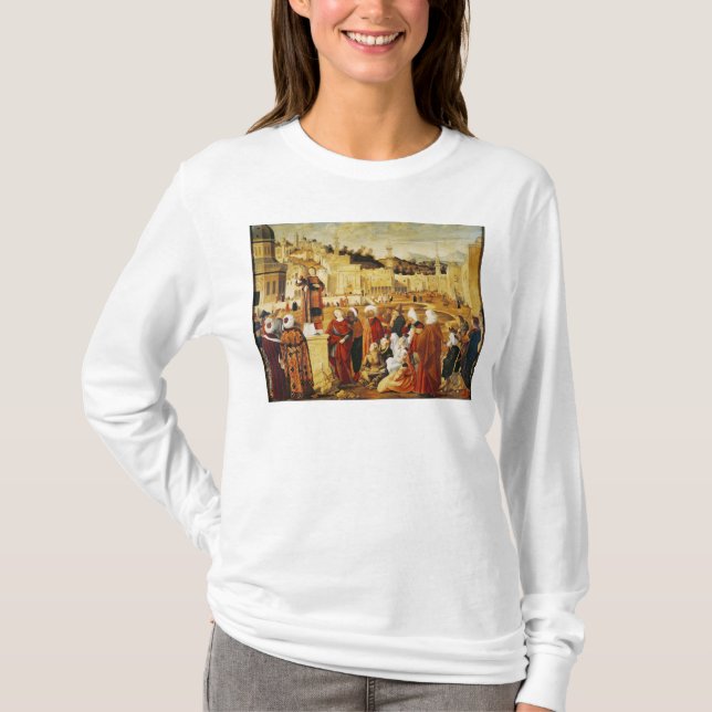 St. Stephen Preaching T-Shirt (Front)