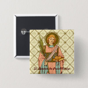 St. Stephen the ProtoMartyr (RLS 17) 15 Cm Square Badge