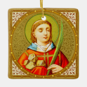 St. Stephen the ProtoMartyr (SNV 26) Square Ceramic Ornament