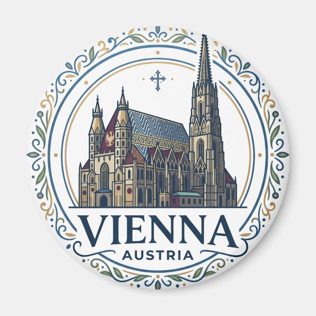St. Stephen's Cathedral Austria Magnet (Front)