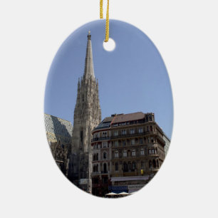 St. Stephen's Cathedral, Vienna Austria Ceramic Tree Decoration