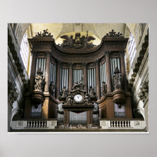 St Sulpice organ poster