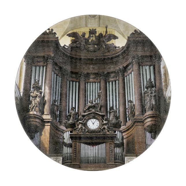 St Sulpice pipe organ cutting board (Front)