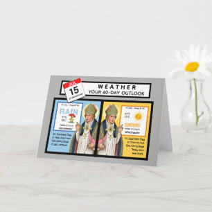 St. Swithin's Day Weather Forecast Greeting Card