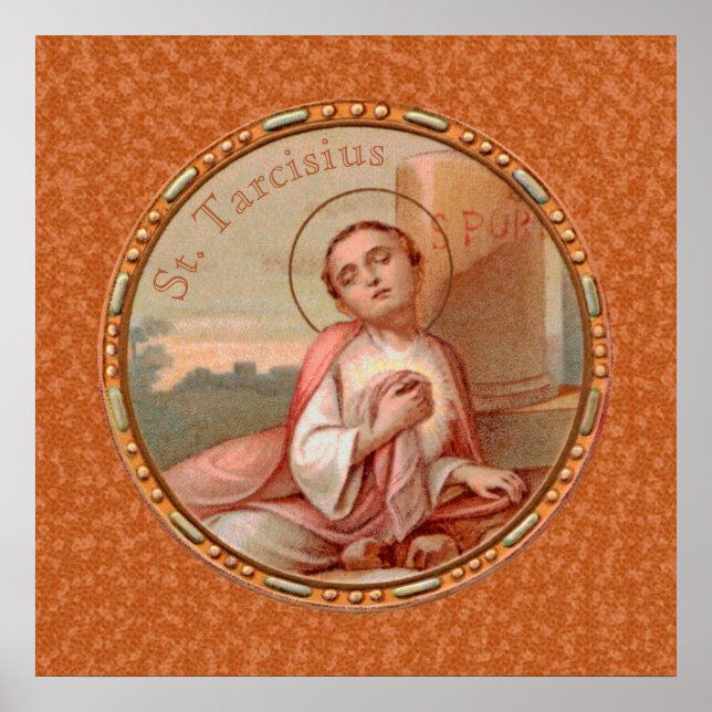 St. Tarcisius of Rome Roundel (BF 004) Poster (Front)