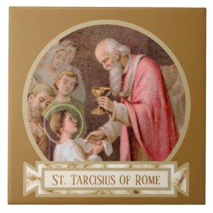 St. Tarcisius Receiving the Eucharist (BL 02) Tile