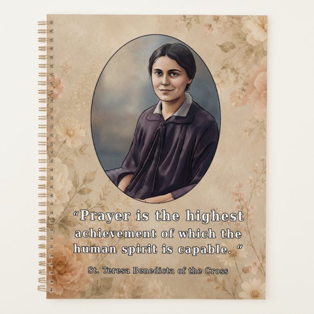 St. Teresa Benedicta of the Cross Prayer Quote Planner (Front)