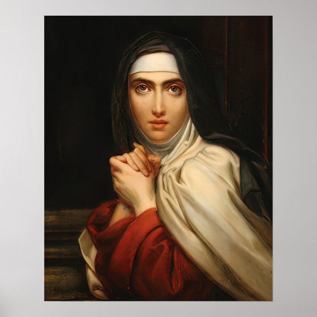 St Teresa de Avila Catholic Saint Therese Gerard   Poster (Front)