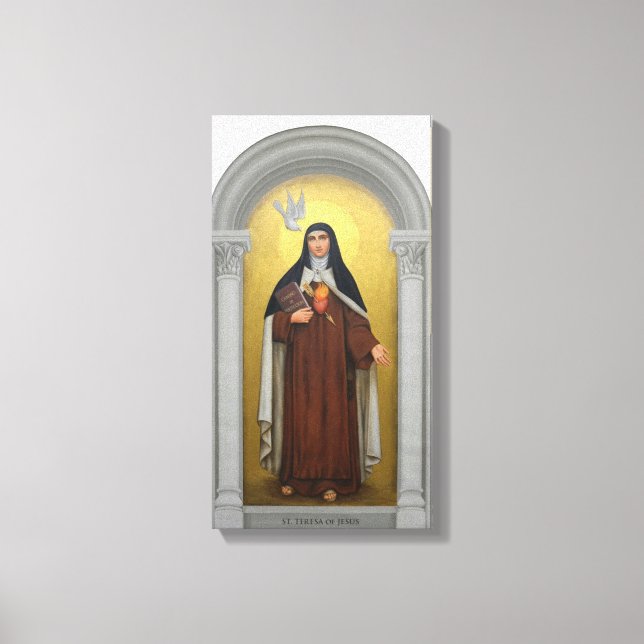 St. Teresa of Avila Carmelite Nun Canvas Print (Front)