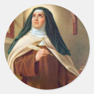 St. Teresa of Avila Carmelite Nun Classic Round Sticker