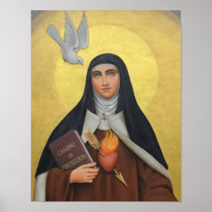St. Teresa of Avila Carmelite Saint Poster