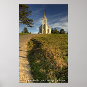 St. Teresa of Avila Church, Bodega, California Poster