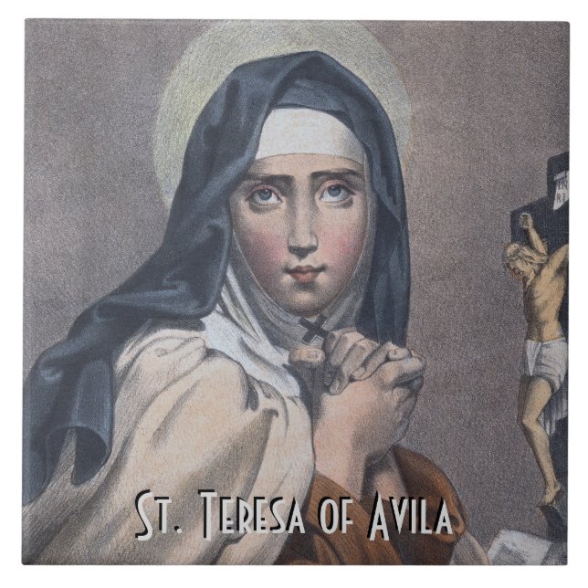 St. Teresa of Avila (M 008) Tile (Front)