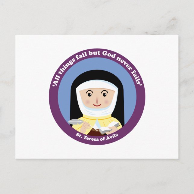 St. Teresa of Avila Postcard (Front)