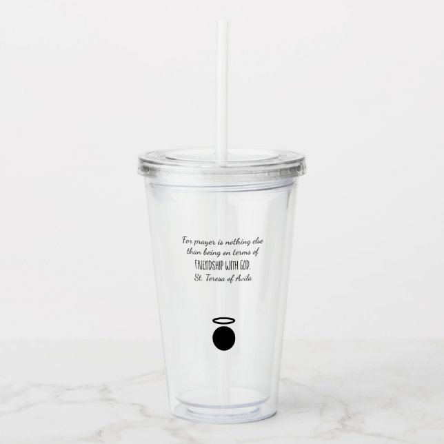 St. Teresa of Avila Quote Tumbler (Front)