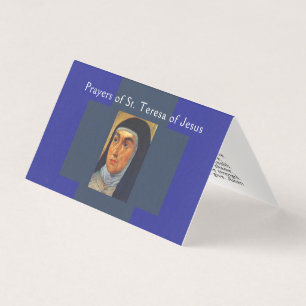 St Teresa of Jesus Prayer card