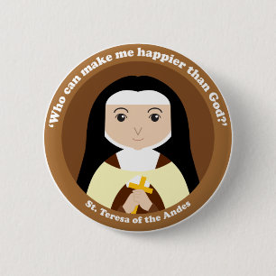 St. Teresa of the Andes 6 Cm Round Badge